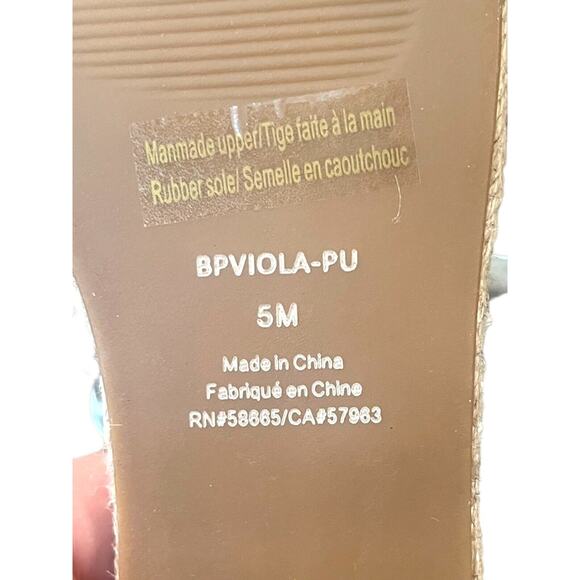 BP Womens Shoes Sandals Slide Viola Flat Clear Strap Square Toe Casual Nude 5M - Picture 5 of 6